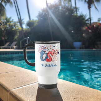 Caneca de Viagem Personalizada EUA