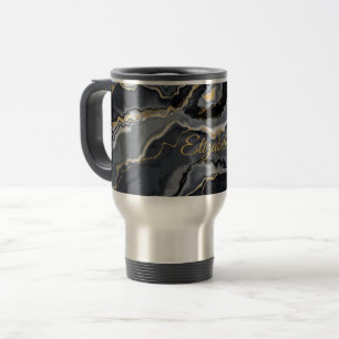 Caneca de viagem Personalizada Marble Elegante   I