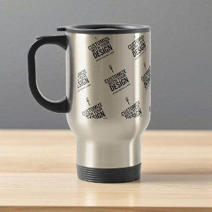 Caneca de Viagem Personalizada Minimalista com Mar