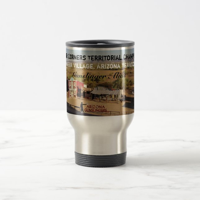 Caneca de viagem personalizada - quatro cantos (Centro)