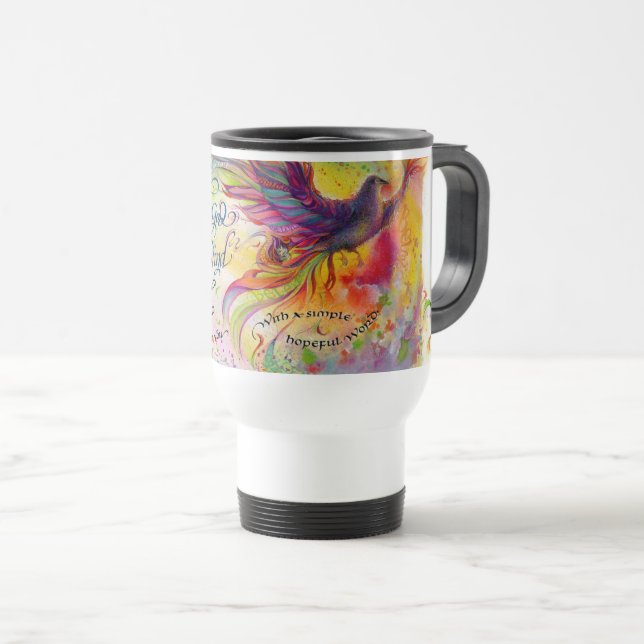 Caneca de viagem poderosa de Deus/vento (Frente Esquerda)