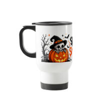 Caneca de Viagem Presente de Halloween Fique Assus