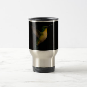 Caneca de Viagem Preta 4 Luxe com Pássaro Voador