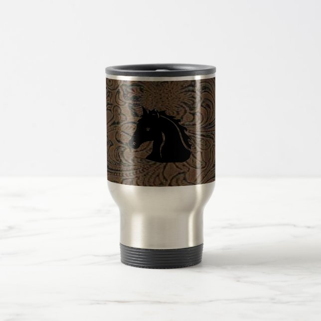 Caneca de viagem principal de couro do design (Centro)