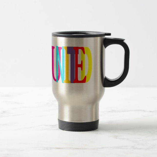 Caneca de viagem quadrada unida (Direita)