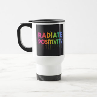 caneca de viagem "Radiação Positiva"
