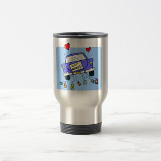 Caneca de viagem recem casados
