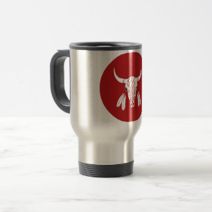 Caneca de viagem Red Ghost Dance Buffalo
