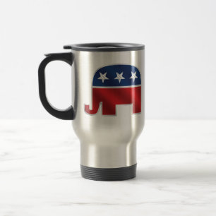Caneca de viagem republicana do elefante