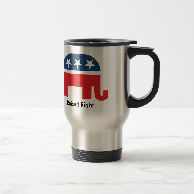 Caneca de viagem republicana engraçada direita (Direita)