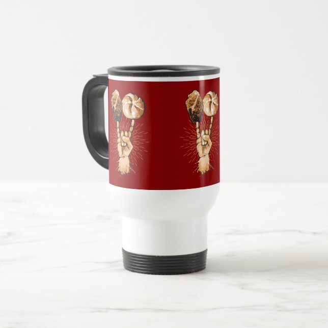 Caneca de Viagem Rock and Roll (Frente Esquerda)