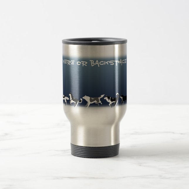 Caneca de viagem rouco Xícaras de Cachorro Persona (Centro)