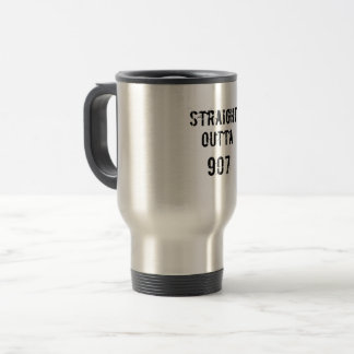 Caneca de viagem Saída do hetero 907 - Texto Preto
