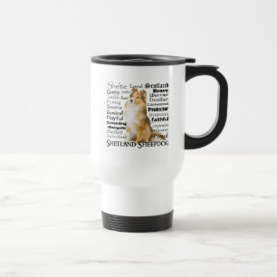 Caneca de viagem Sheltie Traits