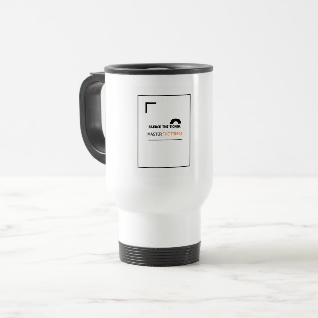 Caneca de Viagem Silence the Ticker | Presente par (Frente Esquerda)