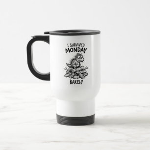 Caneca de Viagem Sobrevivência à Segunda-feira Caf