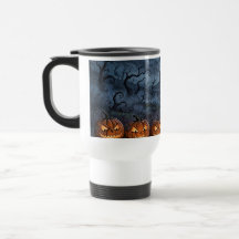 Caneca de Viagem Térmica com Design de Halloween