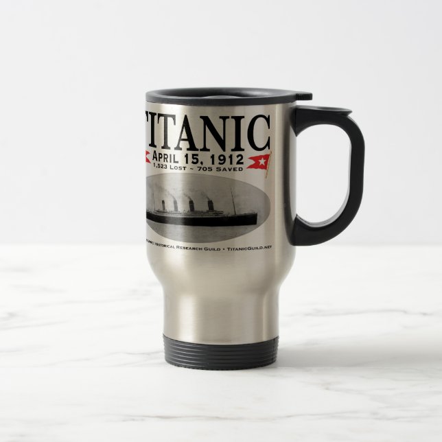 Caneca de viagem titânica do navio do fantasma (de (Direita)
