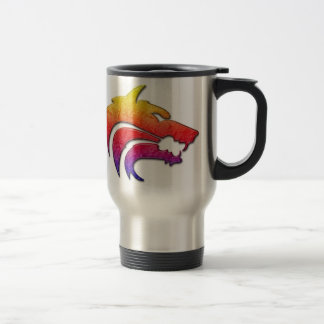 Caneca de viagem tribal do lobo