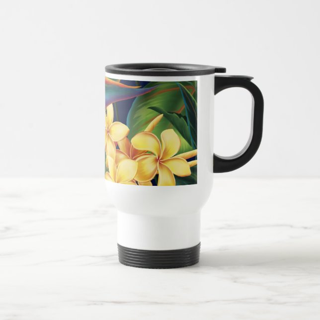 Caneca de viagem Tropical Paradise Plumeria (Direita)