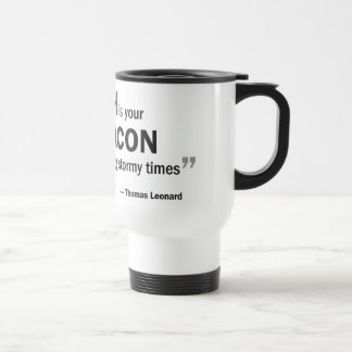 Caneca de viagem - 'um treinador é sua baliza… "