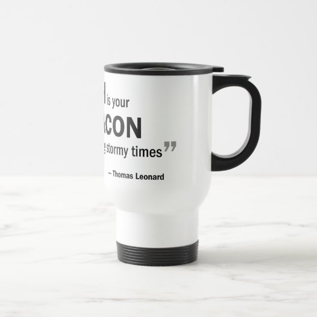Caneca de viagem - 'um treinador é sua baliza… " (Direita)