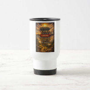 Caneca de Viagem Versículo Bíblico Romanos 8:28 Cr