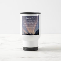 Caneca de Viagem Versículo Bíblico Romanos 8:28 Cr