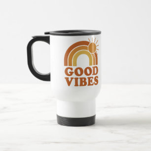 Caneca de Viagem Vibrações Positivas Arco-Íris Ret