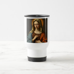 Caneca de viagem Virgin Mary Renaissance Style