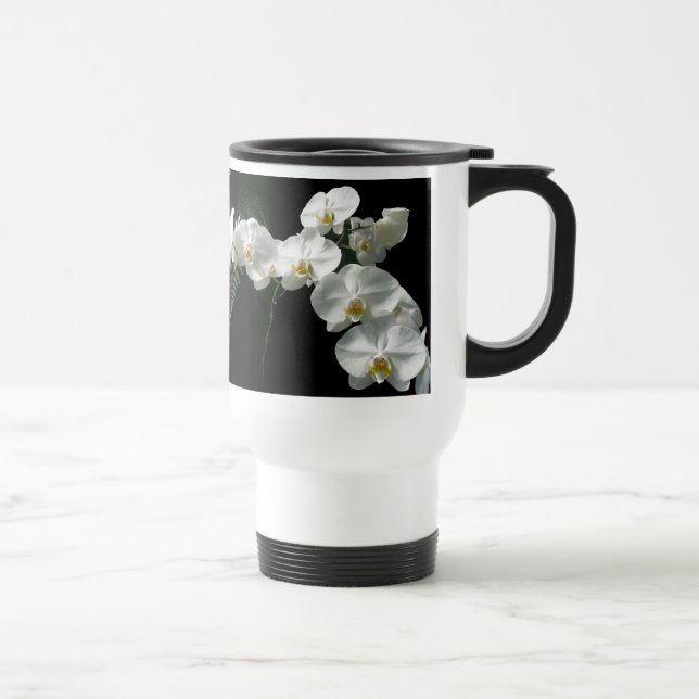 Caneca de viagem White Orchids (Direita)