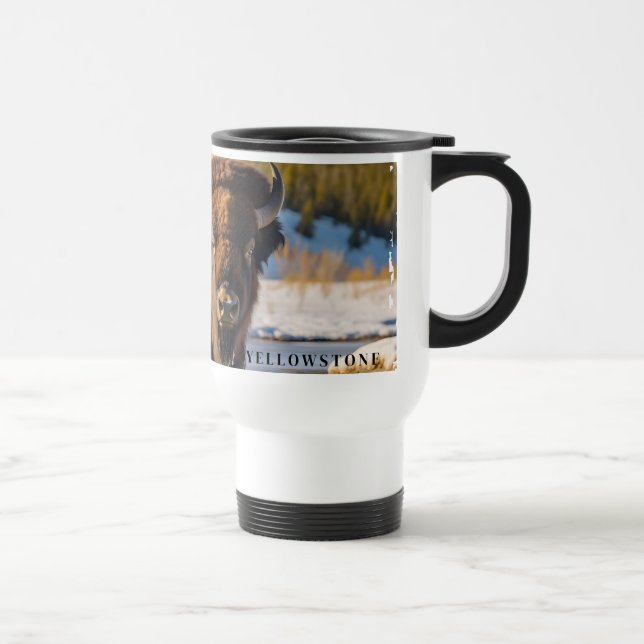 Caneca de viagem Yellowstone Bison (Direita)