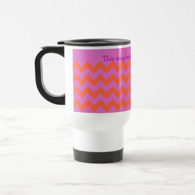 Caneca de viagem Zigzag Personalizada, Cortadores  (Esquerda)