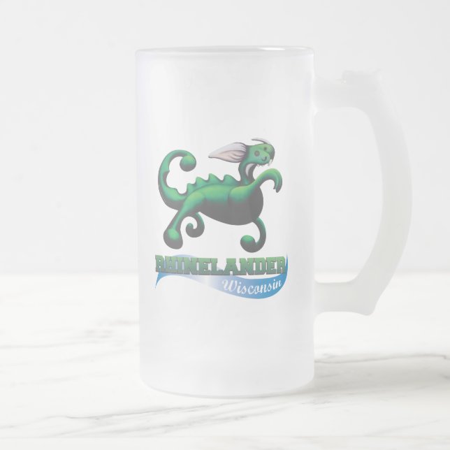 Caneca de vidro com bola de praia de Hodag (Direita)