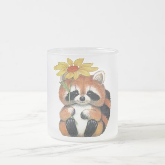Caneca de vidro fosco "Guaxinim"