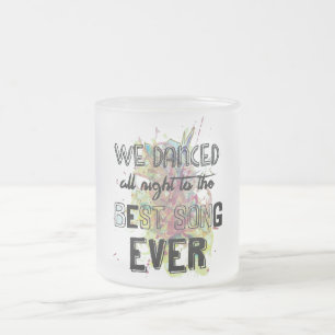 Caneca de vidro fosco "We danced..."