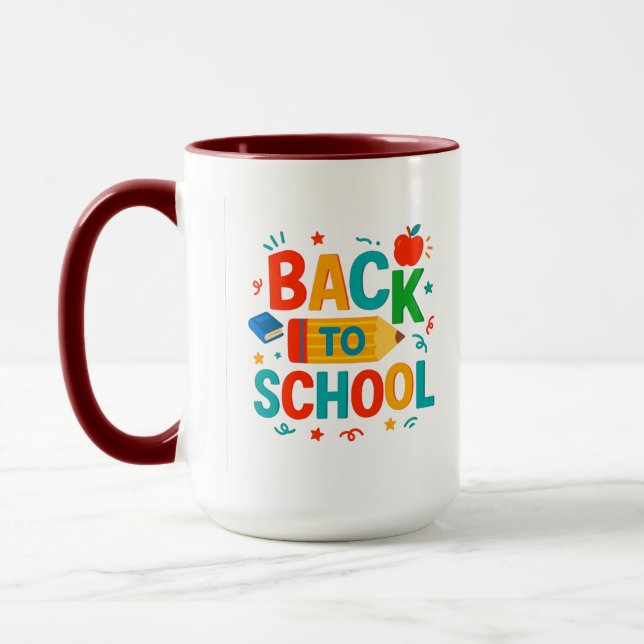 Caneca De volta à escola (Esquerda)