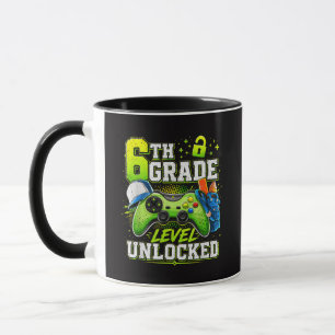 Caneca De Volta à Escola 6º Sexto Ano Nível Desbloqueado