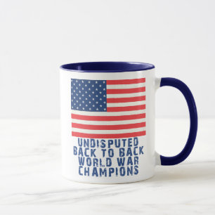 Caneca De volta aos campeões traseiros da guerra mundial