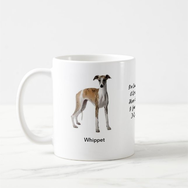Caneca de Whippet - com duas imagens e um motivo (Esquerda)