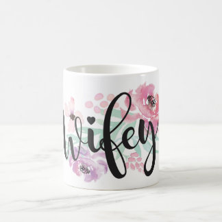 Caneca de Wifey que Wedding a noiva nupcial do