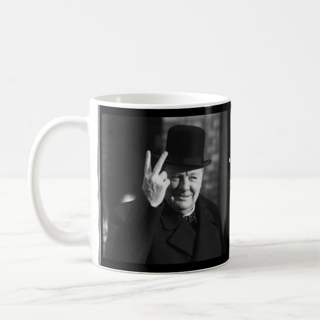Caneca de Winston Churchill - citações 16 (Esquerda)