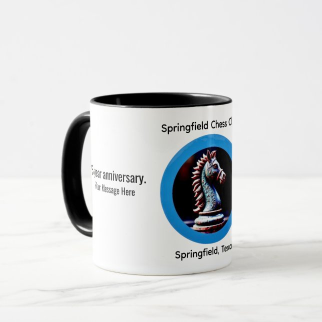 Caneca de Xadrez (Frente Esquerda)