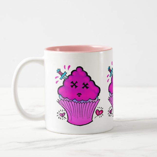 Caneca de Xícara de Bolo de Ratinho Fofa (Esquerda)