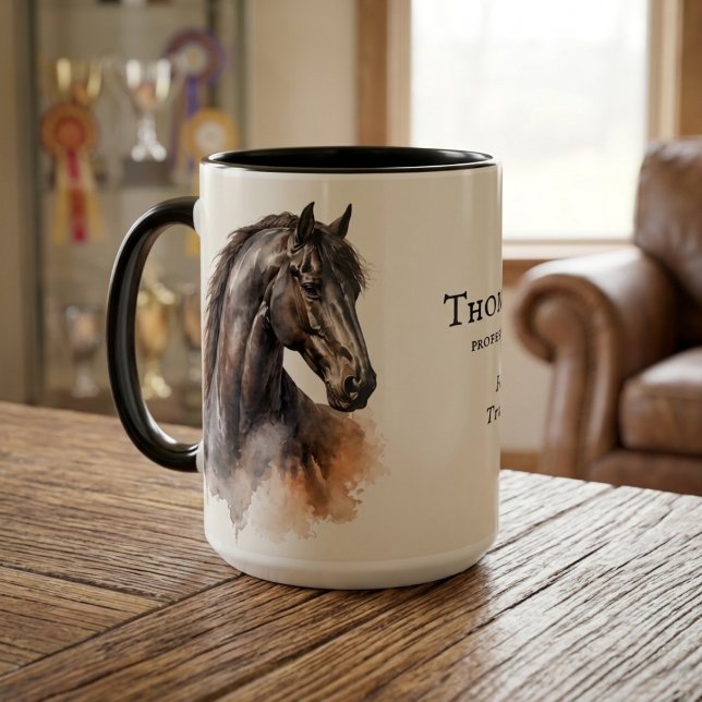 Caneca de xícara de presente personalizado Black H (Criador carregado)