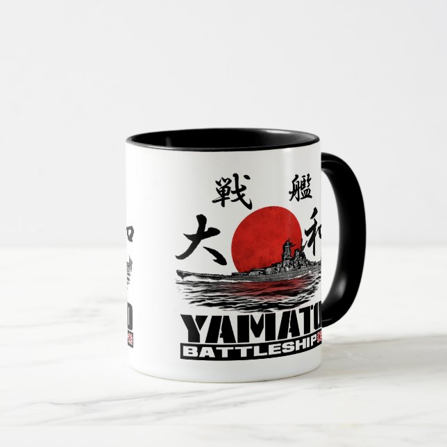 Caneca de Yamato da navio de guerra (Frente Esquerda)