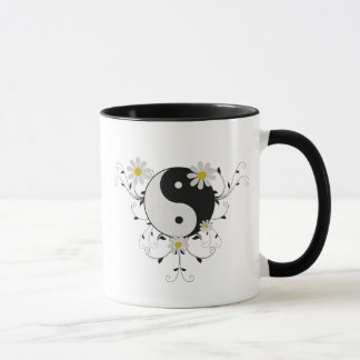 Caneca de Yin Yang da margarida