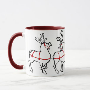 Caneca Decência de Natal Personalizada da Taça de Café Re