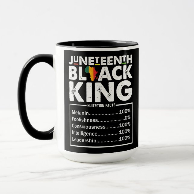 Caneca Décima Junta Rei Negro Fatos Nutricionais Melanina (Esquerda)