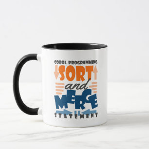 Caneca Declaração de Ordenação e Mesclagem em Programação